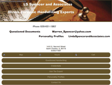 Tablet Screenshot of illinoisforensichandwritingexpert.com